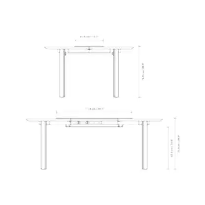 Comfort Circle Spisebord, med uttrekk