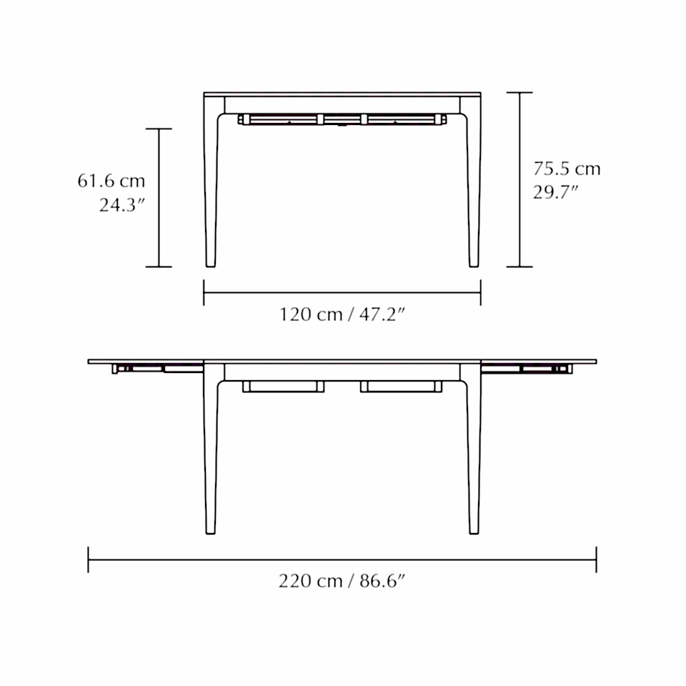 Spisebord Heart'n'Soul 120 cm